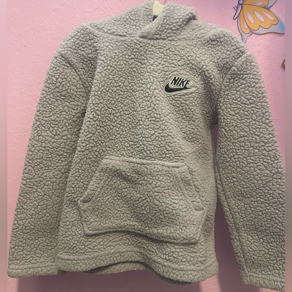 Nike Kids Gray Fleece Hoodie